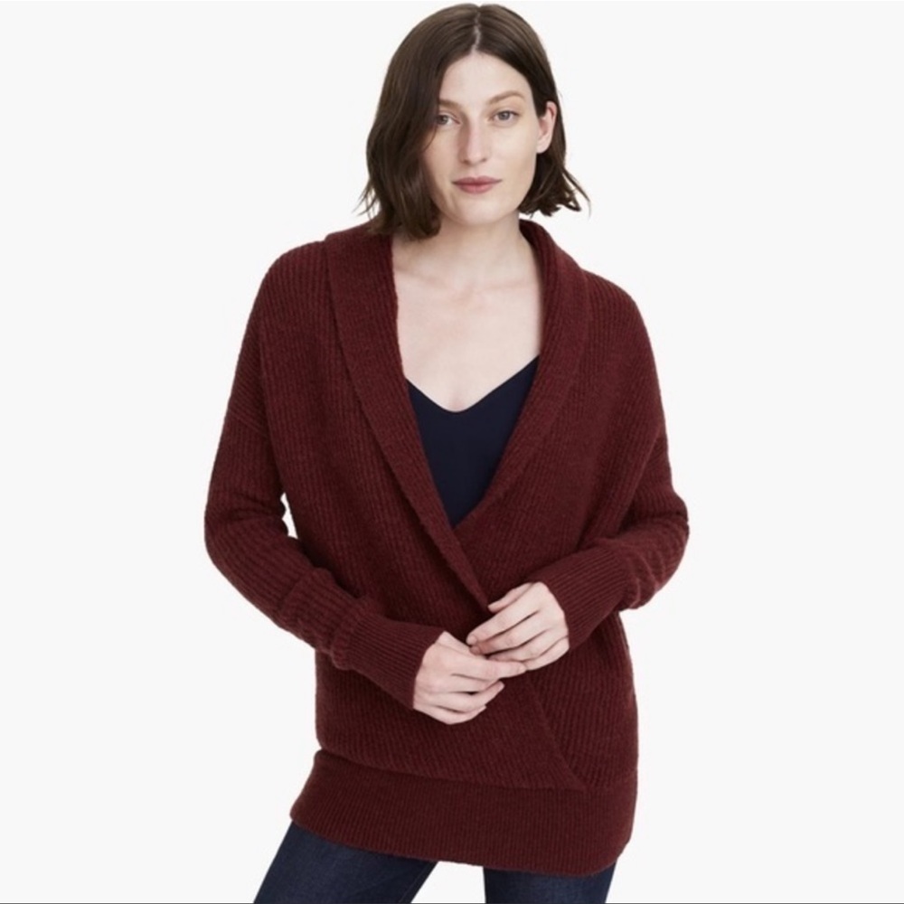 J.Crew 365 Maroon Shawl Pullover V.
Neck Sweater size XXS - Picture 8 of 10
